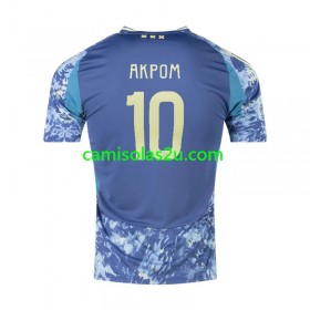 Camisolas de futebol AFC Ajax Chuba Akpom 10 Equipamento Alternativa 2024/25 Manga Curta